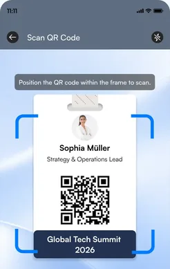 Habsy scan screen reading a QR code