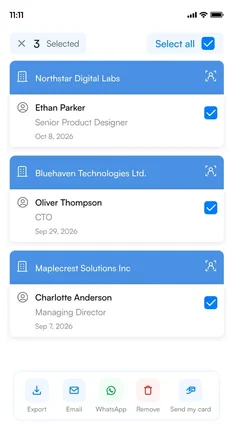 Send to the right contacts