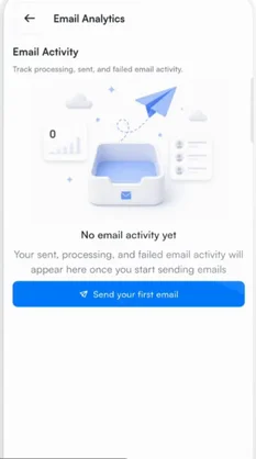 Email activity in Habsy