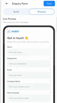 The enquiry form