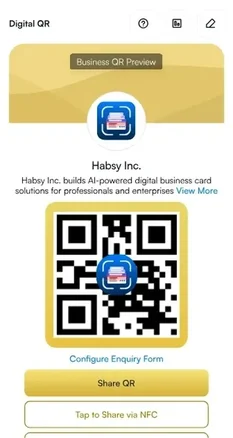 The Business digital card