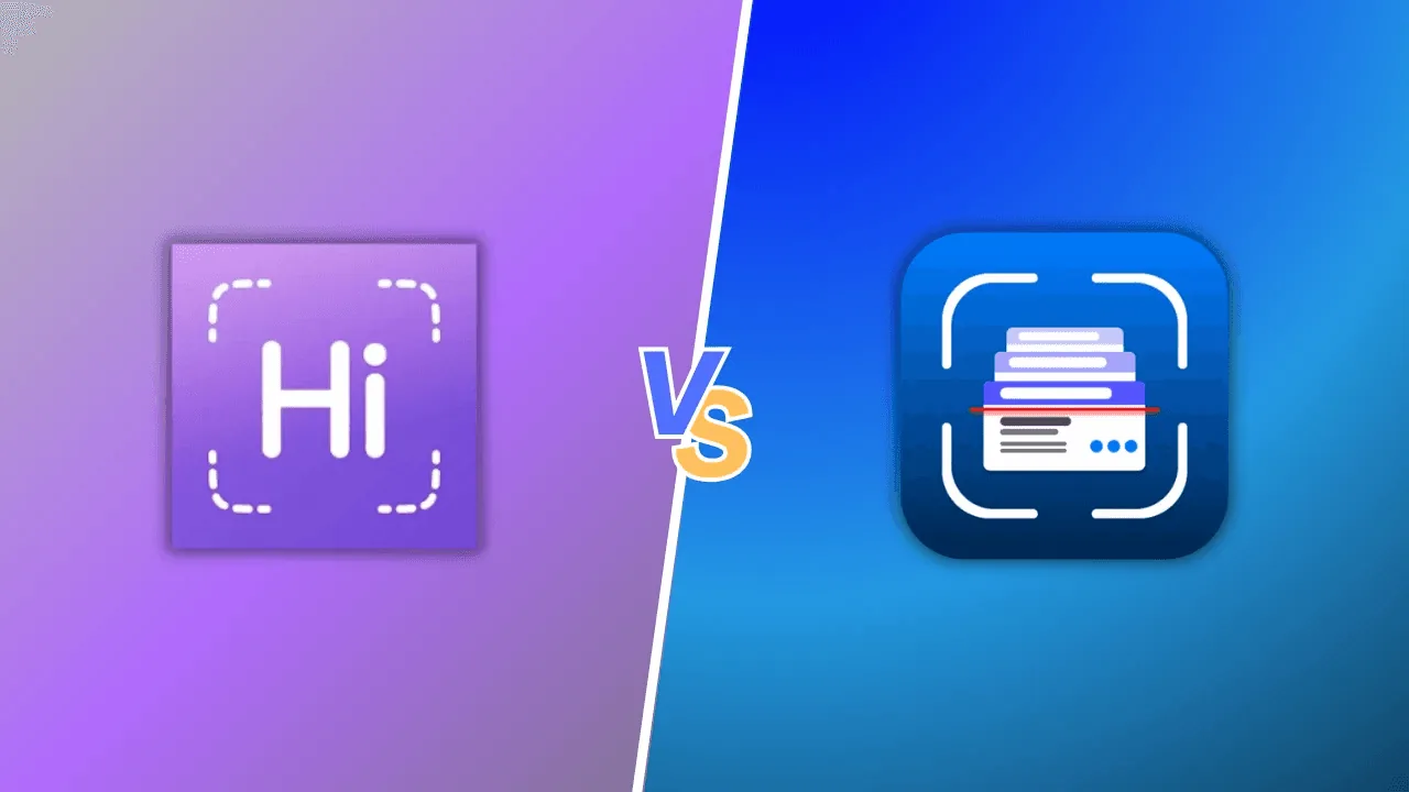 HiHello vs Habsy comparison showing digital business card sharing vs high-volume event lead capture