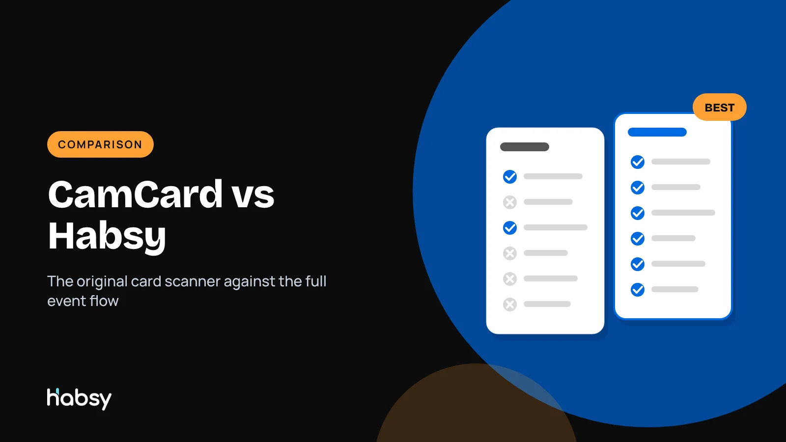 CamCard vs Habsy comparison of business card scanner apps