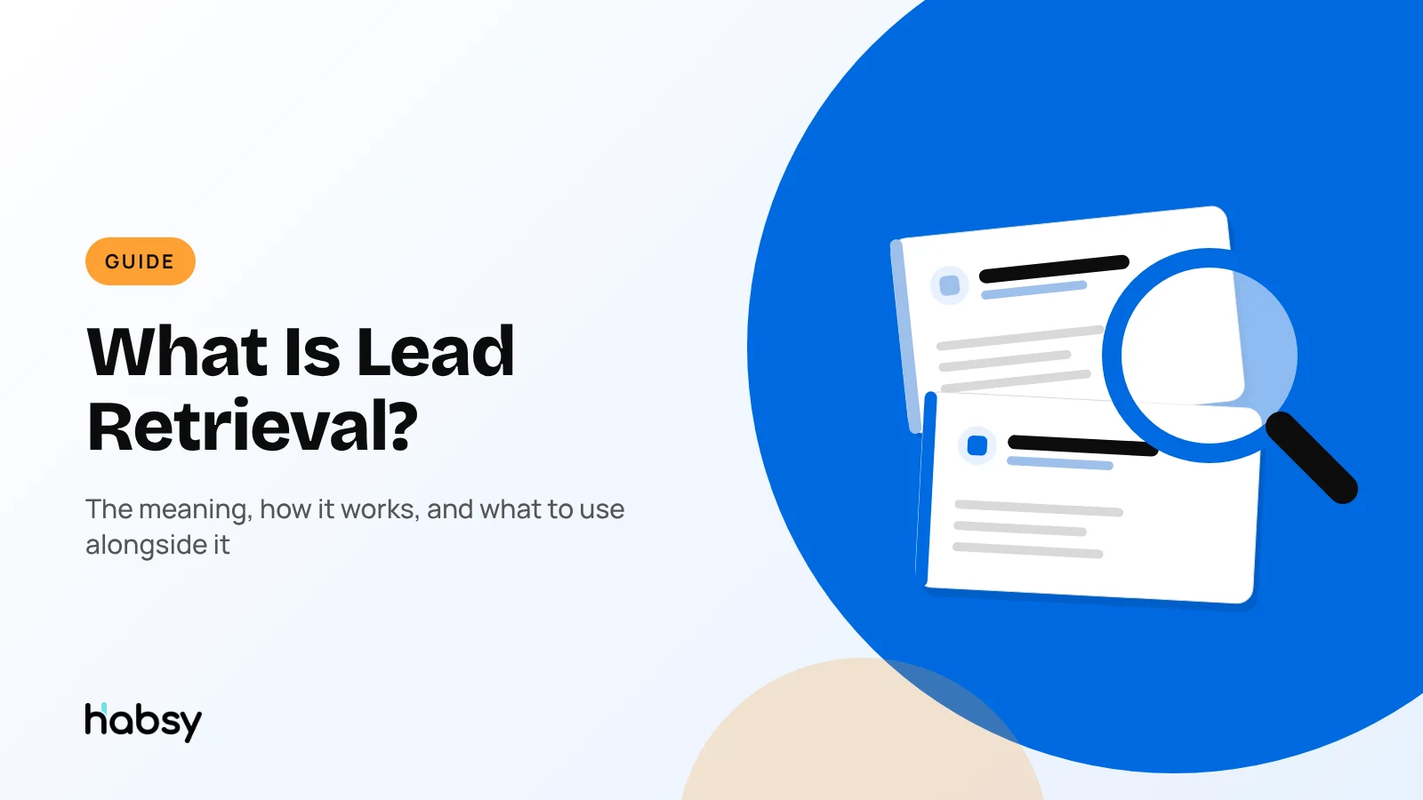 Lead retrieval at a trade show: an exhibitor scanning an attendee badge